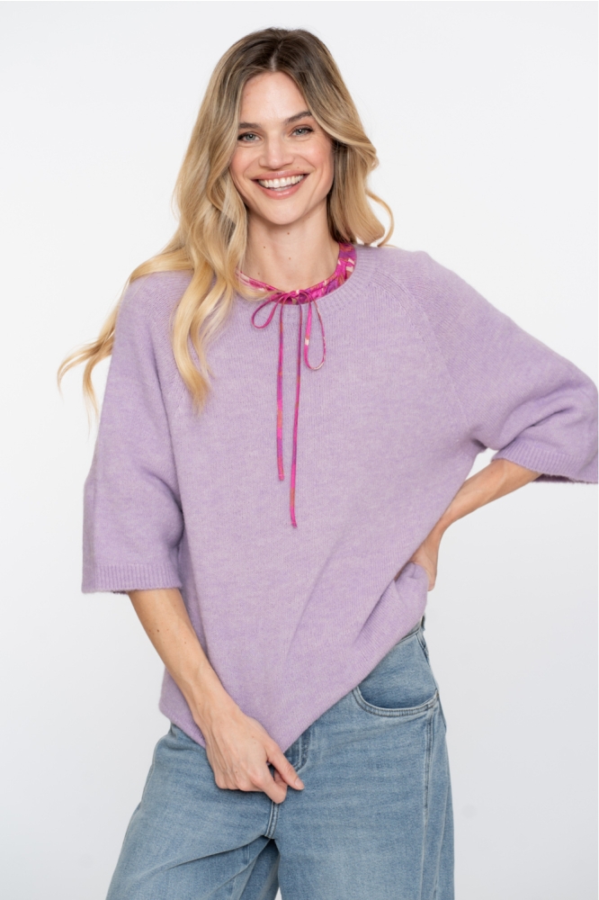  PULLOVER MET 3/4 WIJDE MOUWEN 54602 70 000300 LILAC